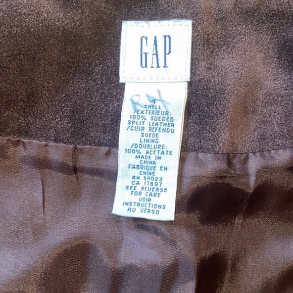 GAP Brown Suede Mini Skirt - Picture 7 of 7